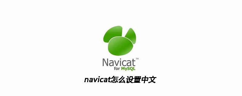 navicat怎么设置中文