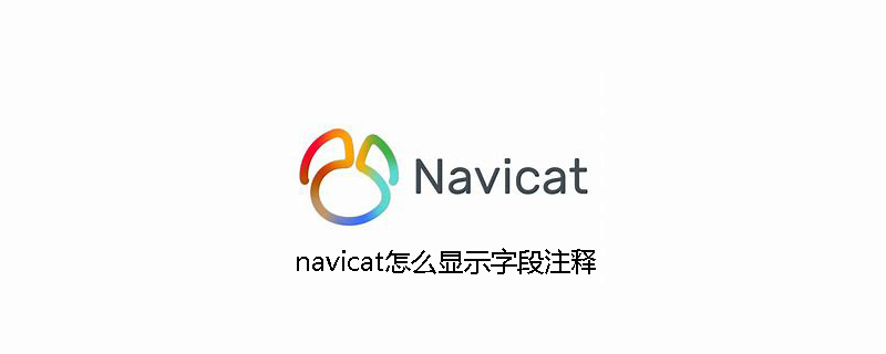 navicat怎么显示字段注释