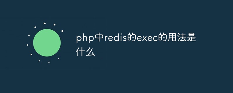 php中redis的exec的用法是什么