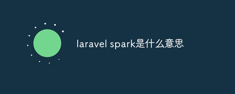 laravel spark是什么意思